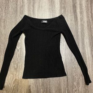 Reformation Off Shoulder Knit Top